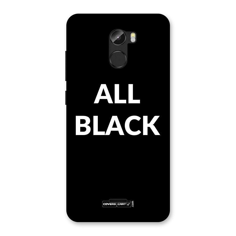 Raftaar All Black Back Case for Gionee X1