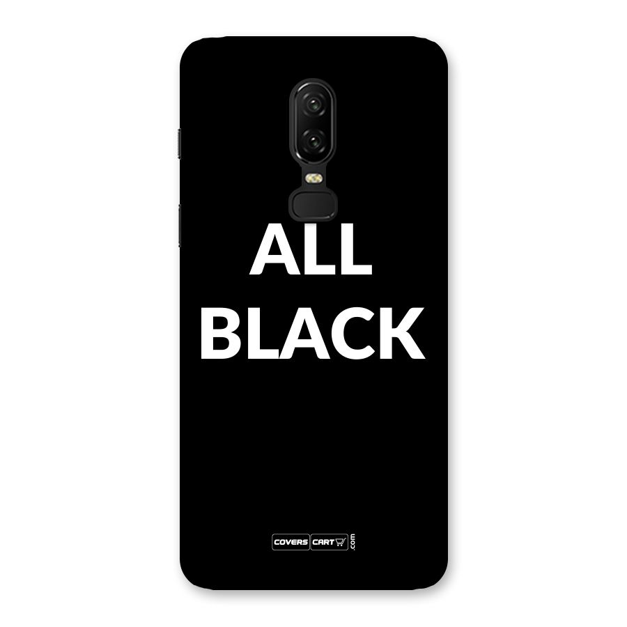 Raftaar All Black Back Case for OnePlus 6