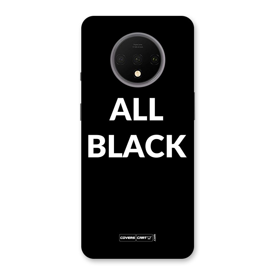 Raftaar All Black Back Case for OnePlus 7T