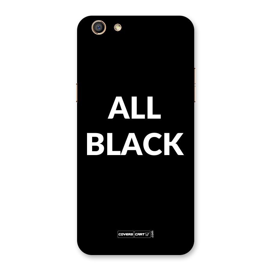 Raftaar All Black Back Case for Oppo F3