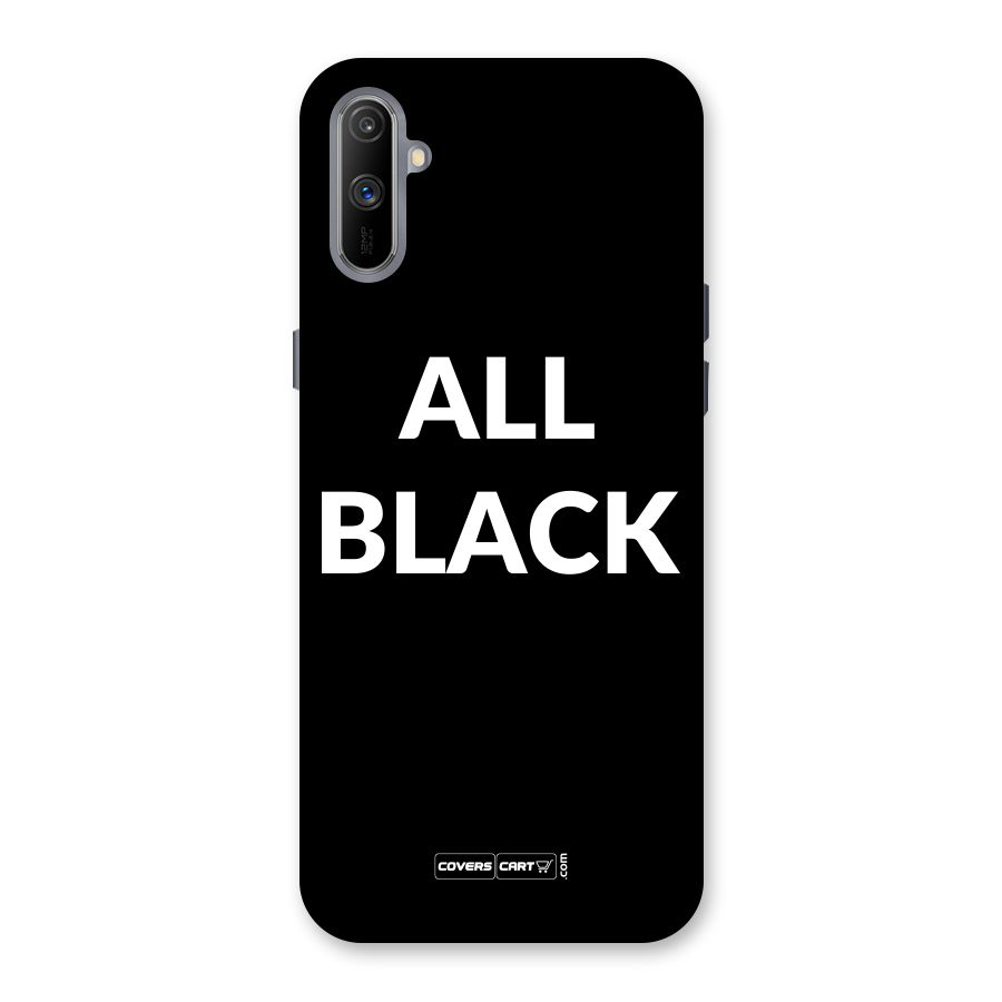 Raftaar All Black Back Case for Realme C3