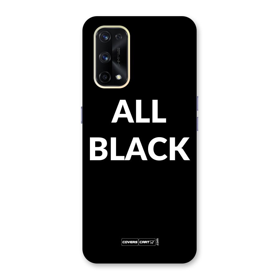Raftaar All Black Glass Back Case for Realme X7 Pro