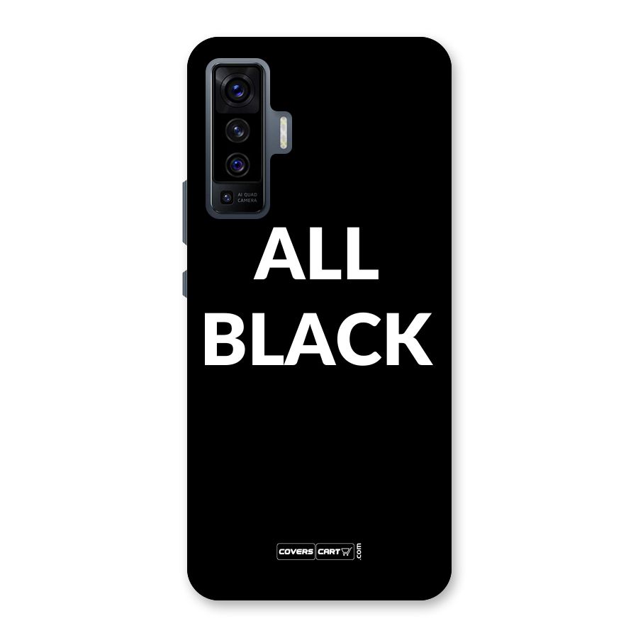 Raftaar All Black Back Case for Vivo X50
