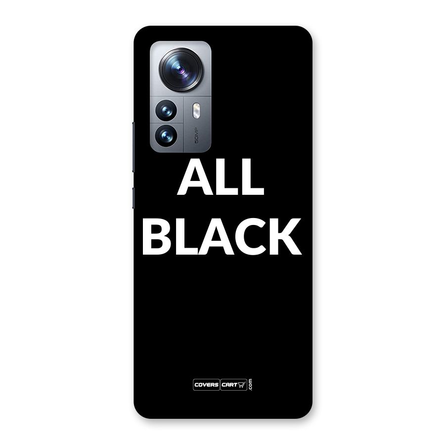 Raftaar All Black Back Case for Xiaomi 12 Pro