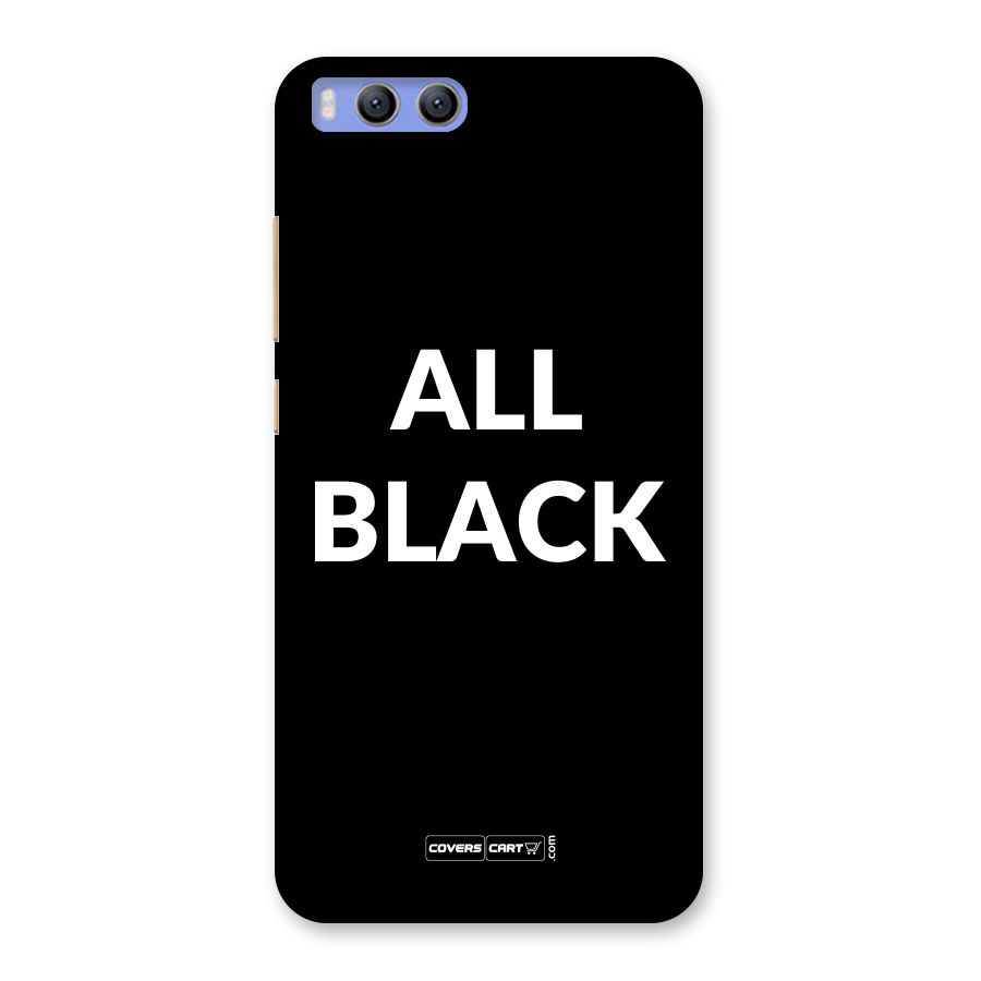 Raftaar All Black Back Case for Xiaomi Mi 6