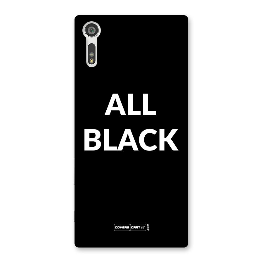 Raftaar All Black Back Case for Xperia XZ