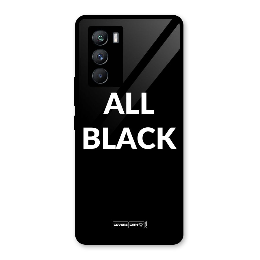 Raftaar All Black Glass Back Case for Vivo iQOO 9 SE