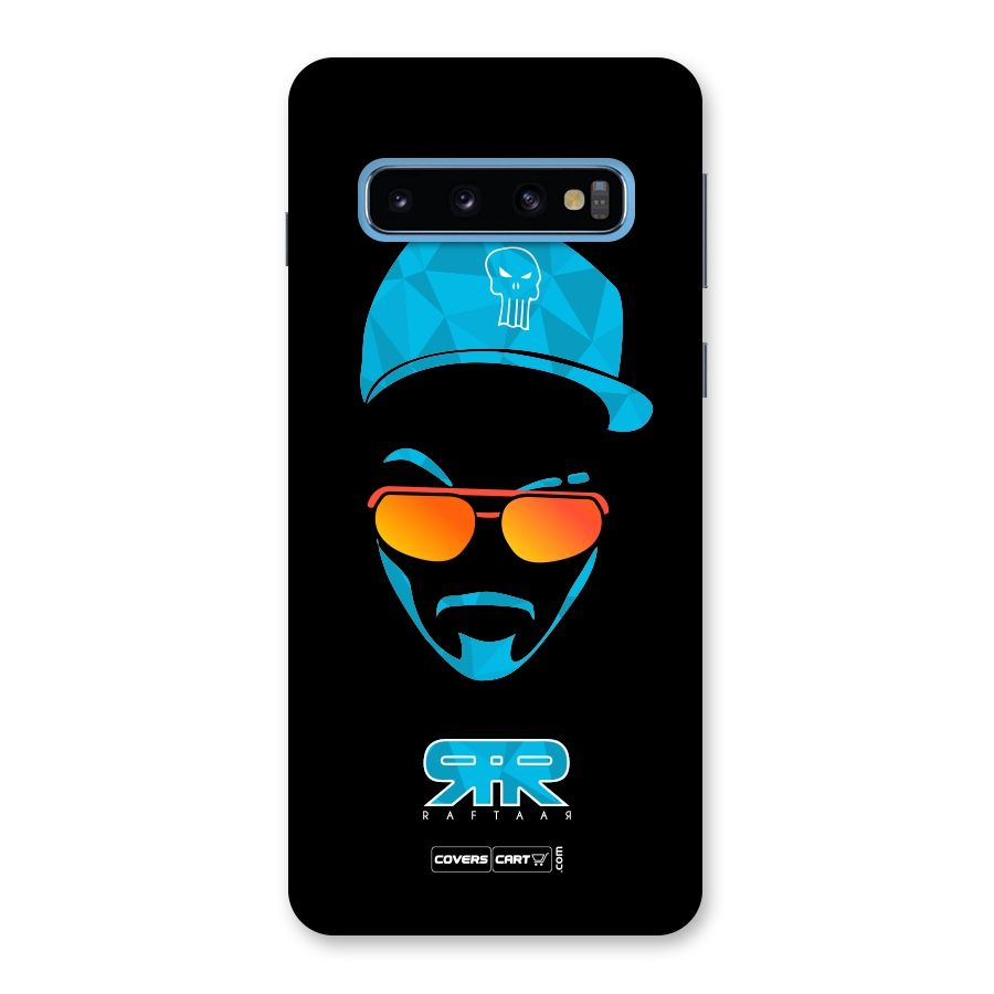 Raftaar Black and Blue Back Case for Galaxy S10