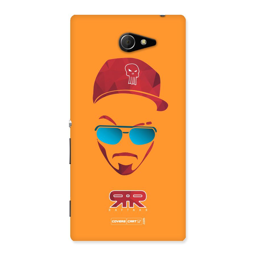 Raftaar Orange Back Case for Sony Xperia M2
