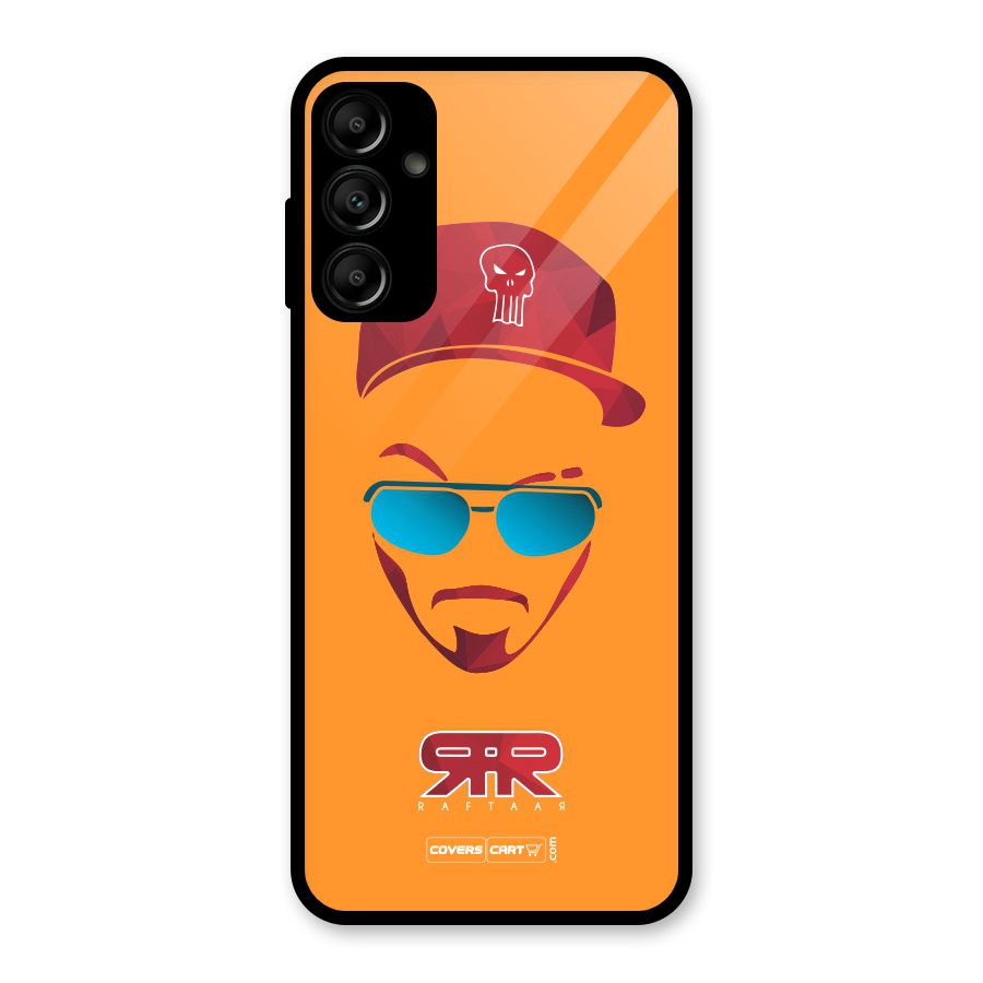 Raftaar Orange Glass Back Case for Galaxy A14 5G