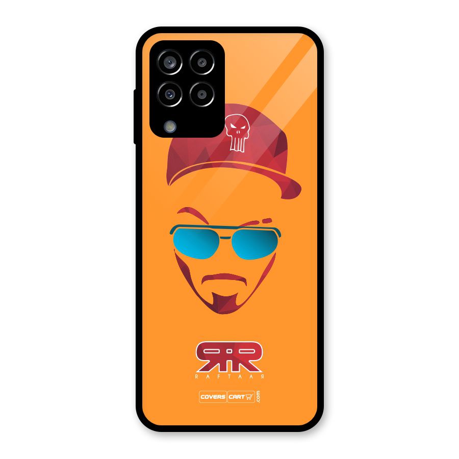 Raftaar Orange Glass Back Case for Galaxy M33