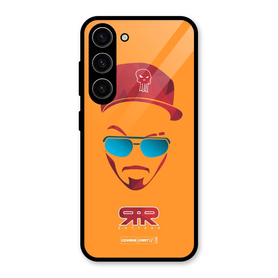 Raftaar Orange Glass Back Case for Galaxy S23