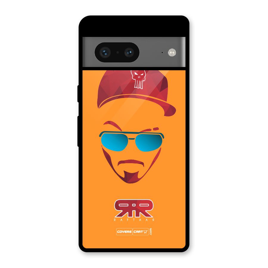 Raftaar Orange Glass Back Case for Google Pixel 7
