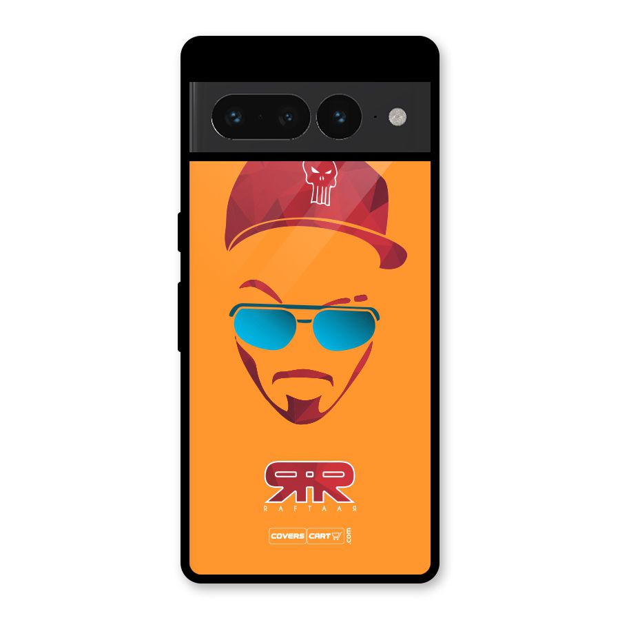 Raftaar Orange Glass Back Case for Google Pixel 7 Pro