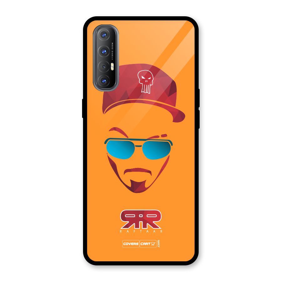 Raftaar Orange Glass Back Case for Oppo Reno3 Pro