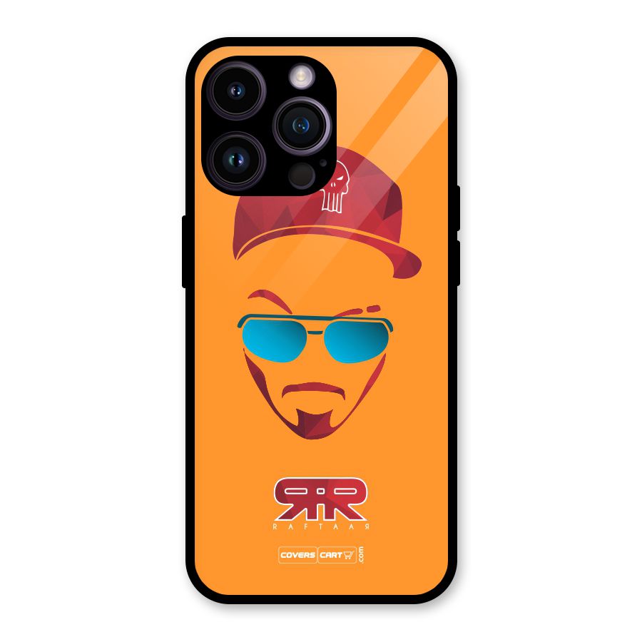 Raftaar Orange Glass Back Case for iPhone 14 Pro Max