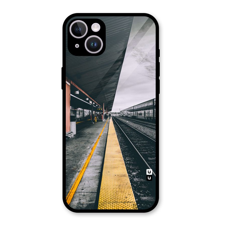 Railway Track Glass Back Case for iPhone 14 Plus