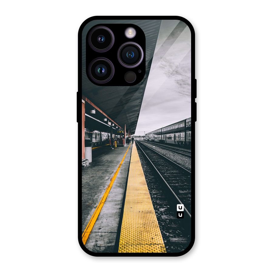 Railway Track Glass Back Case for iPhone 14 Pro