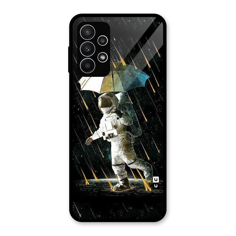 Rain Spaceman Glass Back Case for Galaxy A23