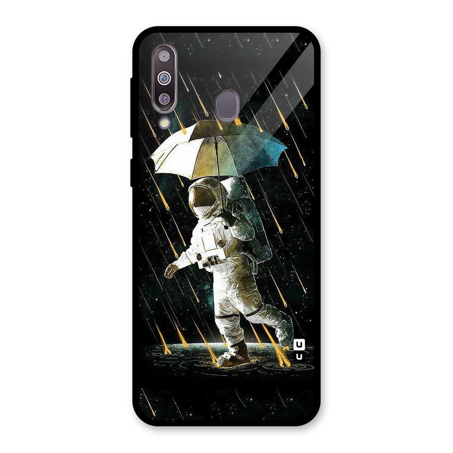 Rain Spaceman Glass Back Case for Galaxy M30