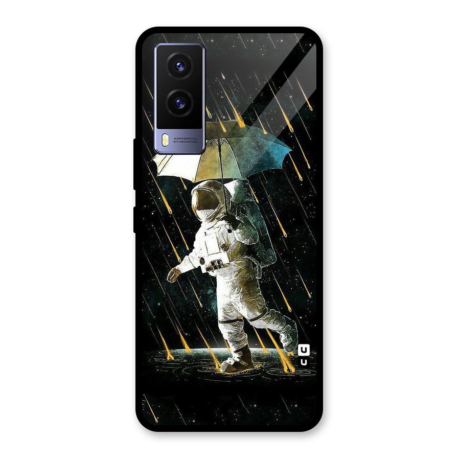 Rain Spaceman Glass Back Case for Vivo V21e 5G