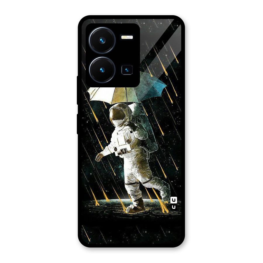 Rain Spaceman Glass Back Case for Vivo Y35