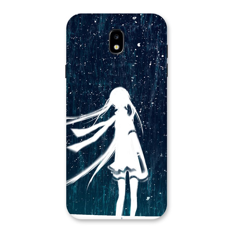 Rain White Girl Back Case for Galaxy J7 Pro