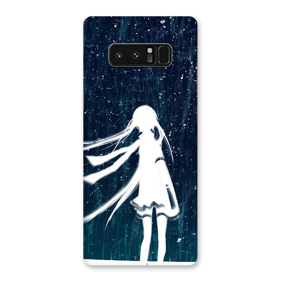 Rain White Girl Back Case for Galaxy Note 8