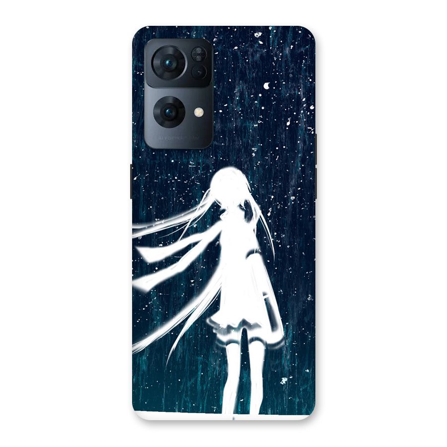Rain White Girl Back Case for Oppo Reno7 Pro 5G