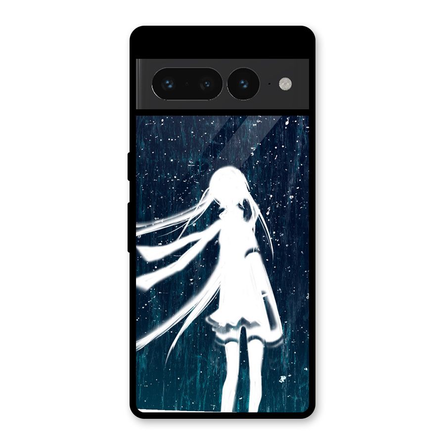 Rain White Girl Glass Back Case for Google Pixel 7 Pro