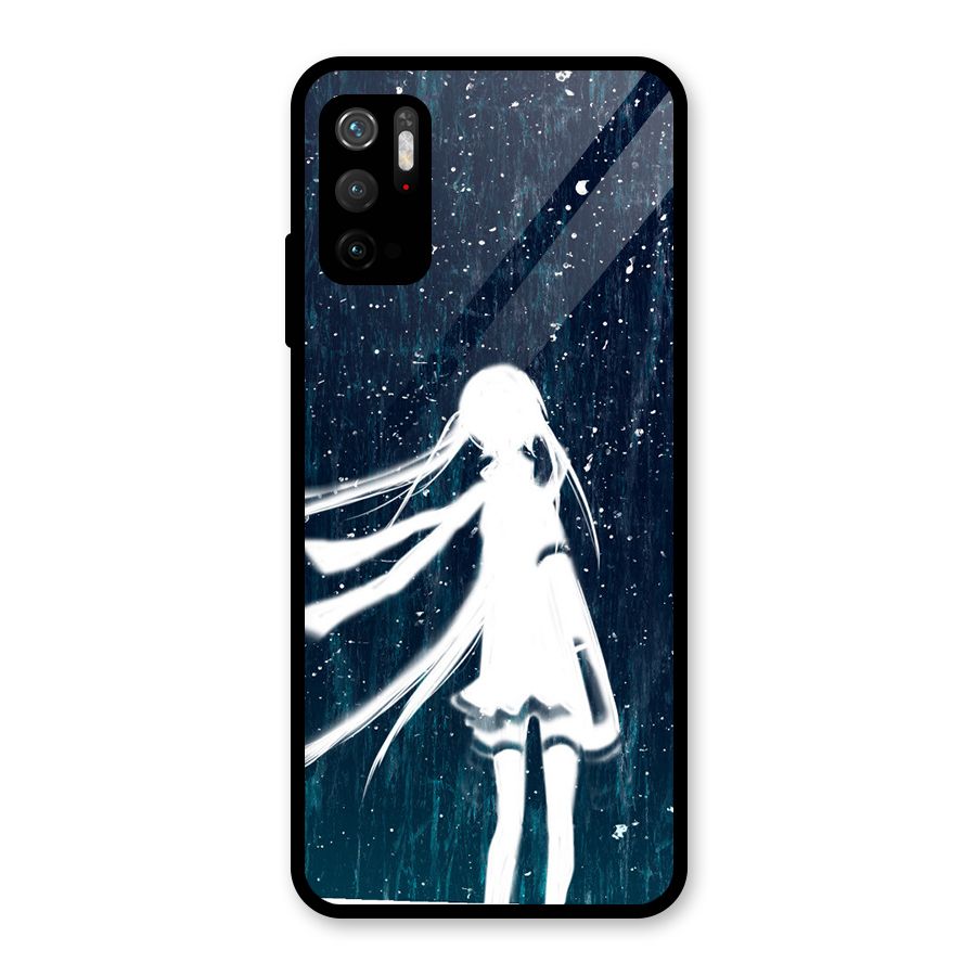 Rain White Girl Glass Back Case for Poco M3 Pro 5G