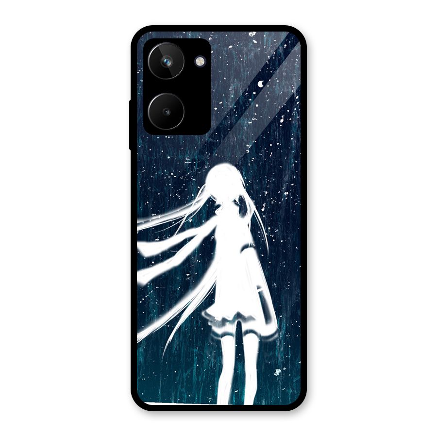 Rain White Girl Glass Back Case for Realme 10