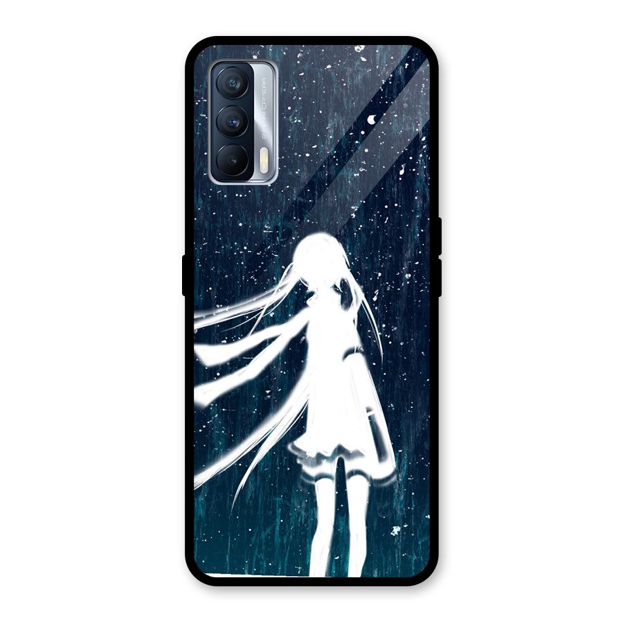 Rain White Girl Glass Back Case for Realme X7