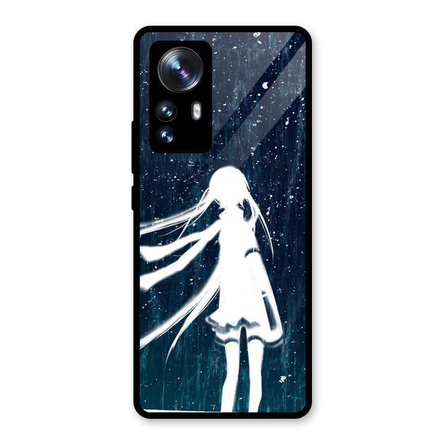 Rain White Girl Glass Back Case for Xiaomi 12 Pro