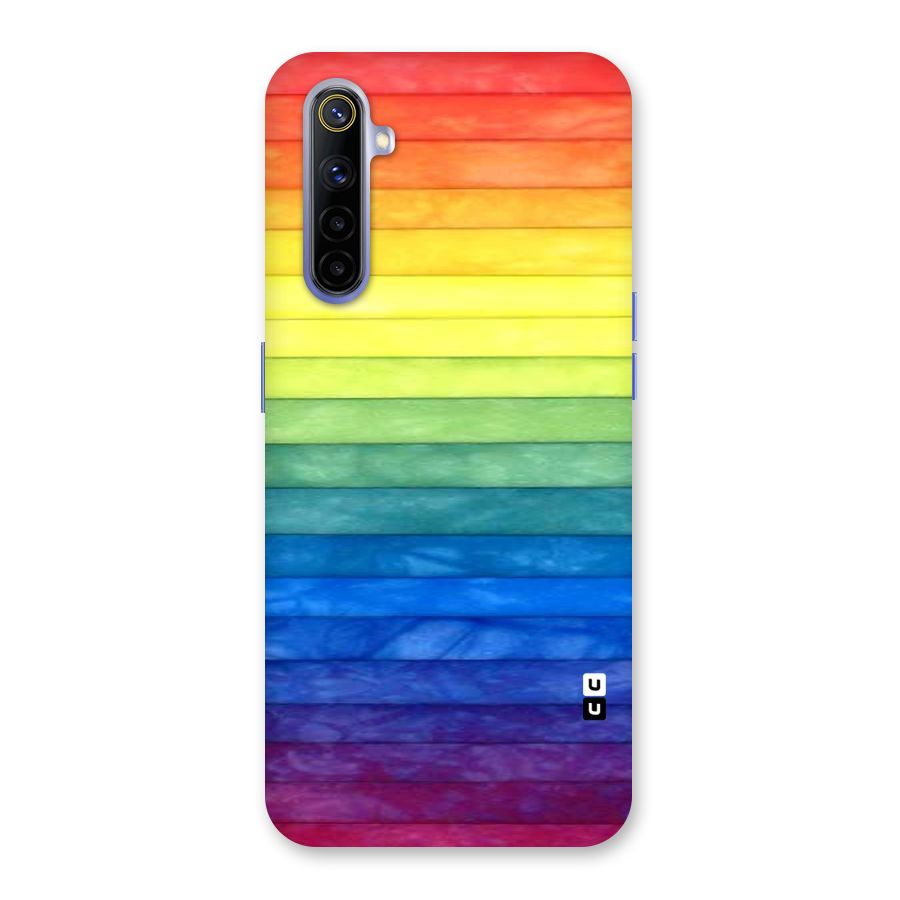 Rainbow Colors Stripes Back Case for Realme 6