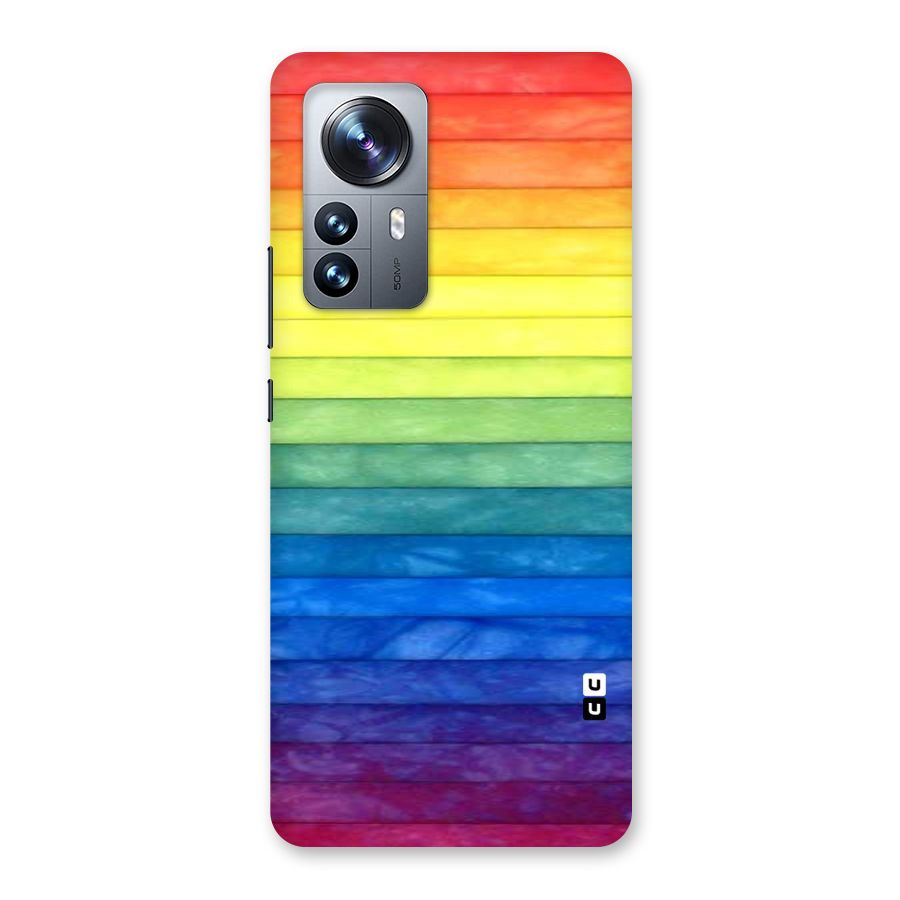 Rainbow Colors Stripes Back Case for Xiaomi 12 Pro