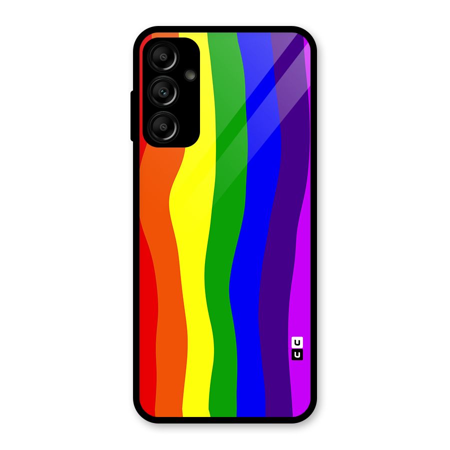Rainbow Curves Glass Back Case for Galaxy A14 5G