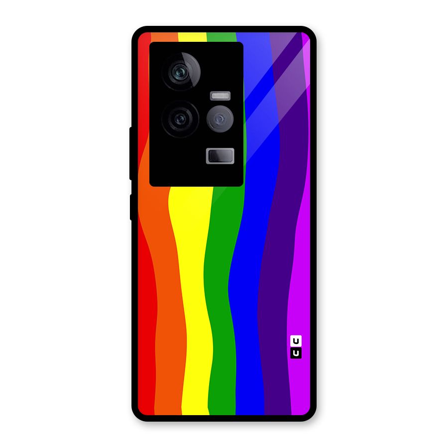 Rainbow Curves Glass Back Case for Vivo iQOO 11 5G