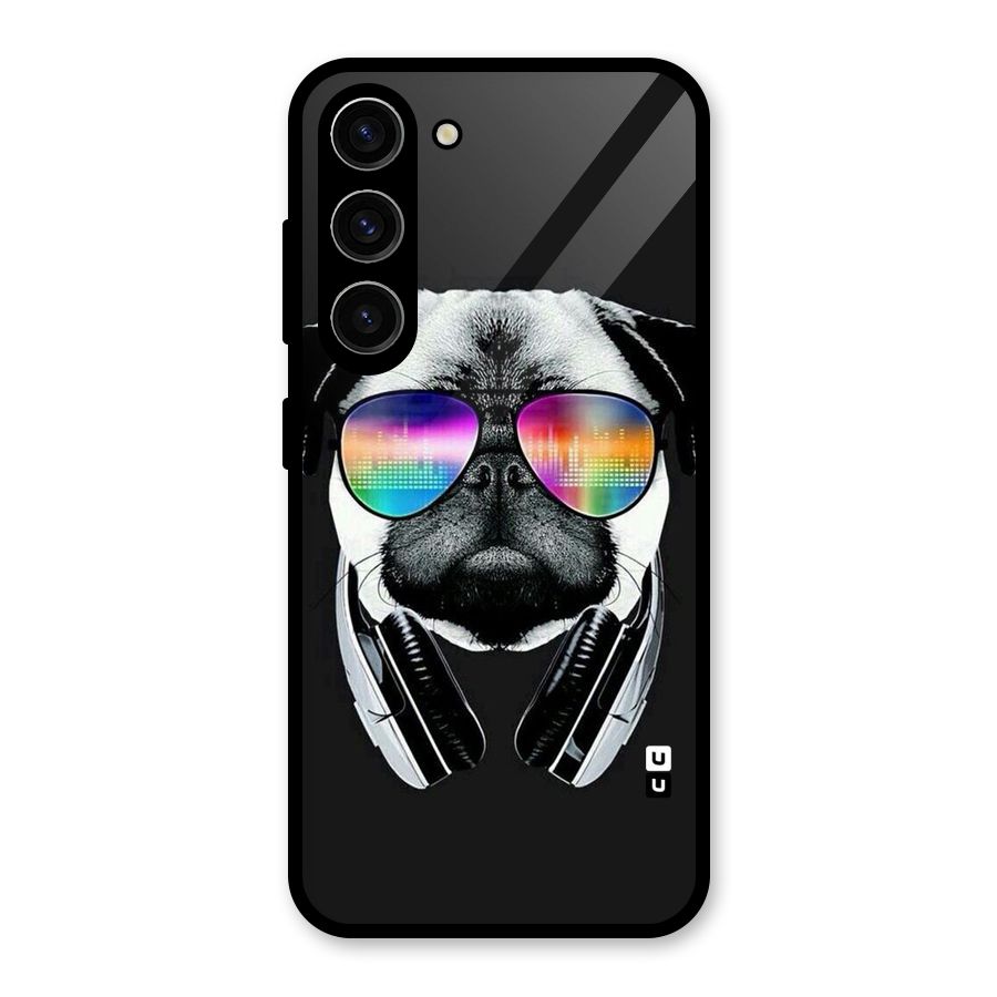Rainbow Dog Swag Glass Back Case for Galaxy S23
