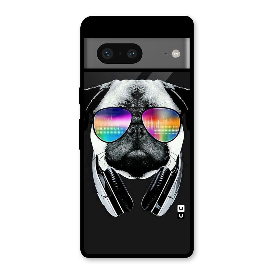 Rainbow Dog Swag Glass Back Case for Google Pixel 7