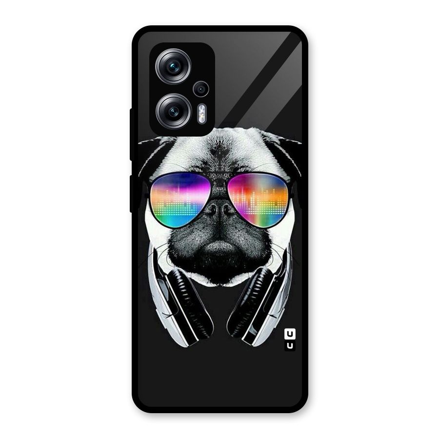 Rainbow Dog Swag Glass Back Case for Redmi K50i