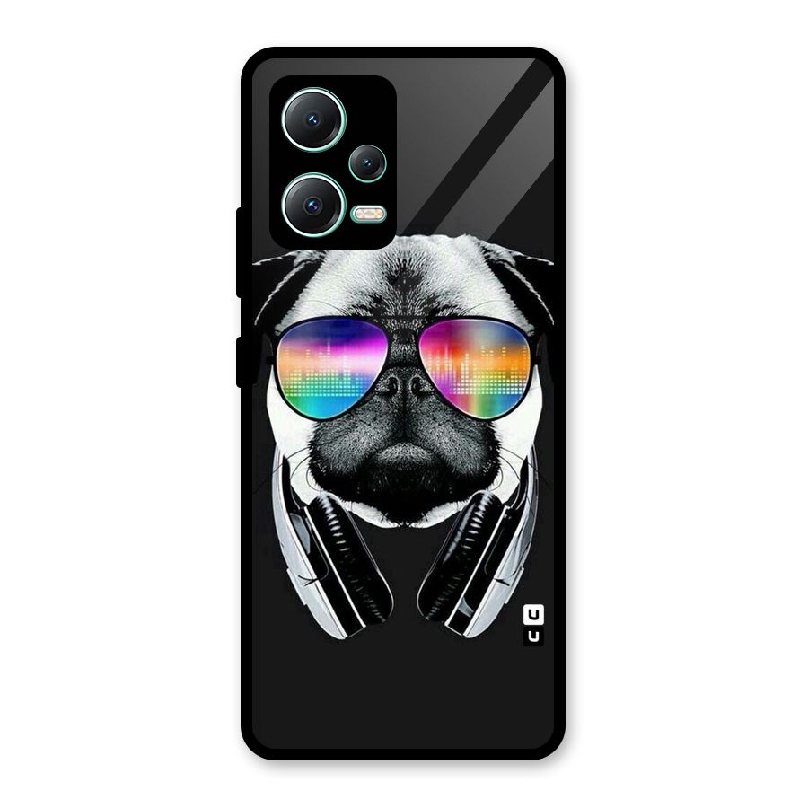 Rainbow Dog Swag Glass Back Case for Redmi Note 12 5G