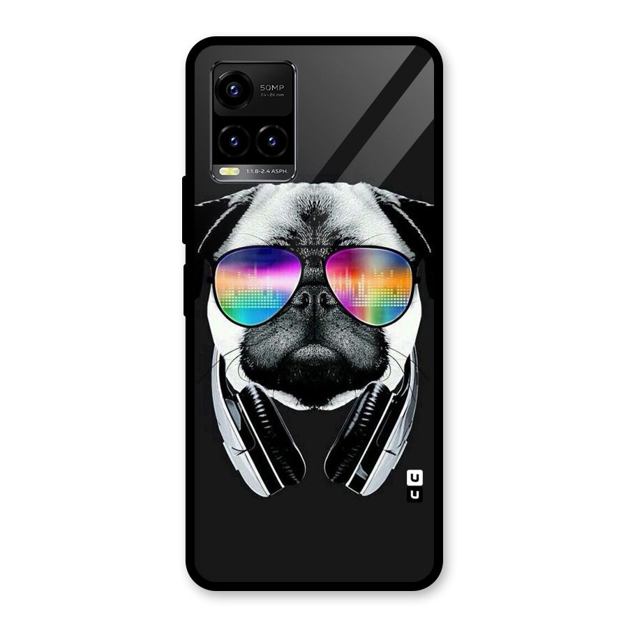 Rainbow Dog Swag Glass Back Case for Vivo Y21A