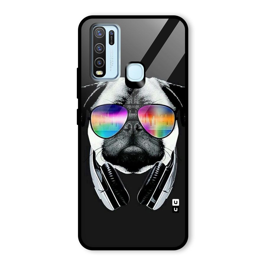 Rainbow Dog Swag Glass Back Case for Vivo Y30