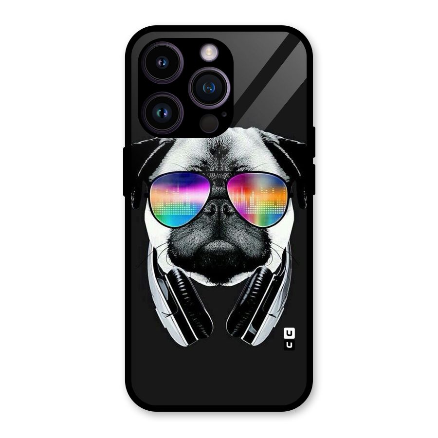 Rainbow Dog Swag Glass Back Case for iPhone 14 Pro
