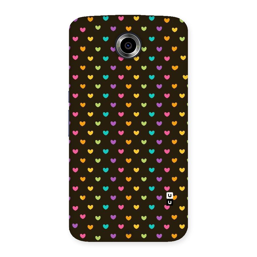 Rainbow Hearts Back Case for Nexsus 6