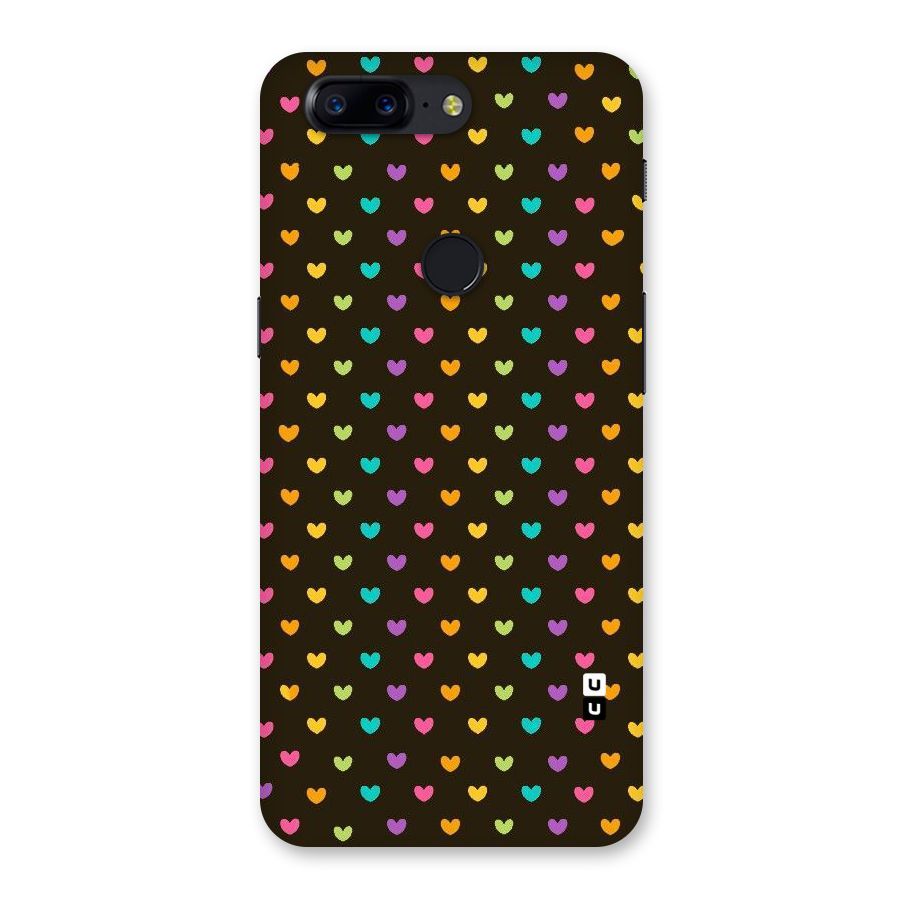 Rainbow Hearts Back Case for OnePlus 5T