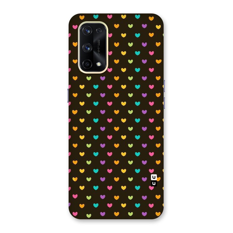Rainbow Hearts Glass Back Case for Realme X7 Pro