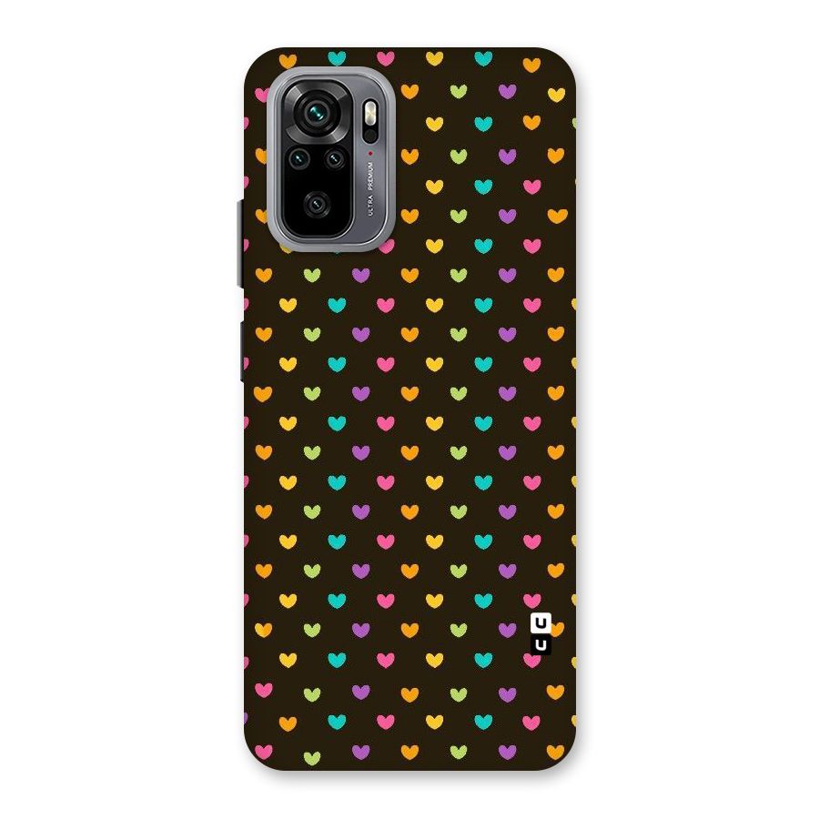 Rainbow Hearts Back Case for Redmi Note 10