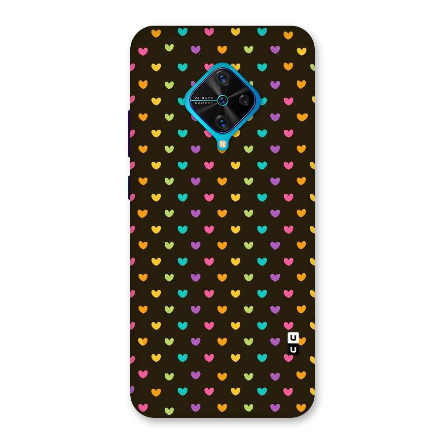 Rainbow Hearts Back Case for Vivo S1 Pro